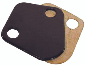 Racing Power Co-Packaged B/B Chevy Fuel Pump Block Off Plate Black R2058BK Racing Power Co-Packaged B/B Chevy Fuel Pump Block Off Plate Black R2058BK
