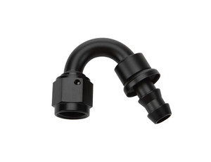 Allstar Performance Pushlock Hose End Black 150 Deg Elbow -6 ALL49472 Allstar Performance Pushlock Hose End Black 150 Deg Elbow -6 ALL49472