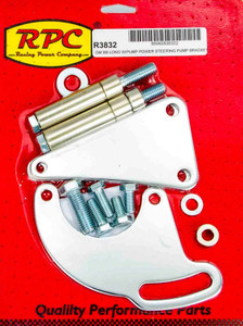 Racing Power Co-Packaged BBC Saginaw Power Steer Bracket Lwp Chrome R3832 Racing Power Co-Packaged BBC Saginaw Power Steer Bracket Lwp Chrome R3832