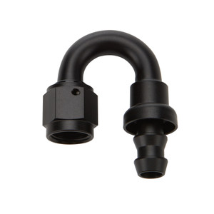 Allstar Performance Pushlock Hose End Black 180 Deg Elbow -12 ALL49485