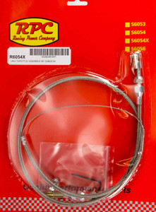 Racing Power Co-Packaged Stainless Throttle Cable 36in R6054X Racing Power Co-Packaged Stainless Throttle Cable 36in R6054X