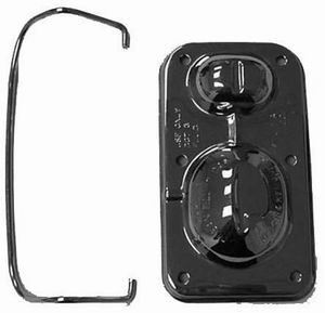 Racing Power Co-Packaged GM Master Brake Cylinder Cover Chrome R9101 Racing Power Co-Packaged GM Master Brake Cylinder Cover Chrome R9101