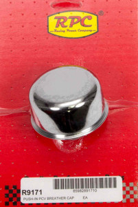 Racing Power Co-Packaged Chrome Push In Breather 2-3/4in Dia 3/4in Neck R9171 Racing Power Co-Packaged Chrome Push In Breather 2-3/4in Dia 3/4in Neck R9171