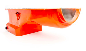 Racing Power Co-Packaged 65-95 BBC Steel Drag Race Oil Pan Orange R9729 Racing Power Co-Packaged 65-95 BBC Steel Drag Race Oil Pan Orange R9729