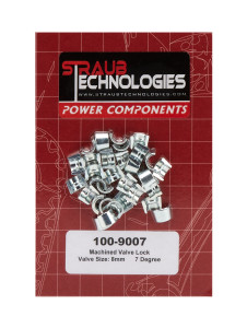 Straub Technologies Inc. Valve Locks 7-Deg 8mm Machined Steel 16pk 100-9007 Straub Technologies Inc. Valve Locks 7-Deg 8mm Machined Steel 16pk 100-9007