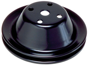 Trans-Dapt SBC SWP Water Pump Pulley 1 Groove Black 8600