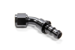 Triple X Race Components #10 45 Degree Hose End Push Lock HF-14510BLK