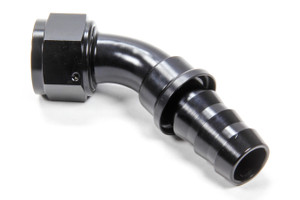 Triple X Race Components #16 45 Degree Hose End Push Lock HF-14516BLK
