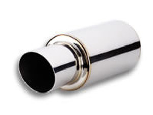 Vibrant Performance TPV TURBO Muffler w/ 4in Round Angle Cut Tip 1061 Vibrant Performance TPV TURBO Muffler w/ 4in Round Angle Cut Tip 1061