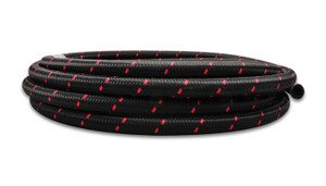 Vibrant Performance 10ft Roll -4 Black Red N ylon Braided Flex Hose 11964R Vibrant Performance 10ft Roll -4 Black Red N ylon Braided Flex Hose 11964R