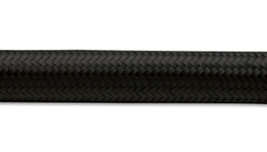 Vibrant Performance 10ft Roll -6 Black Nylon Braided Flex Hose 11966