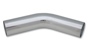 Vibrant Performance 2.25in O.D. Aluminum 45 Degree Bend - Polished 2886
