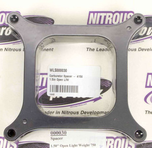 Wilson Manifolds Carburetor Spacer - 4150 1.5in Open L/W 000030