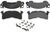 Centric Brake Parts Posi-Quiet Semi-Metallic Brake Pads with Hardwar 104.0153
