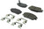Centric Brake Parts Posi-Quiet Semi-Metallic Brake Pads with Hardwar 104.044