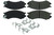 Centric Brake Parts Posi-Quiet Semi-Metallic Brake Pads with Hardwar 104.0507