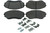 Centric Brake Parts Posi-Quiet Semi-Metallic Brake Pads with Hardwar 104.0551