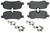 Centric Brake Parts Posi-Quiet Semi-Metallic Brake Pads with Hardwar 104.1099