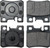 Centric Brake Parts Posi-Quiet Ceramic Brake Pads with Shims 105.0495