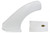 Dominator Race Products Dominator Late Model Flare Left White 2302-WH