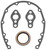 Edelbrock SBC Timing Cover Gasket  and Oil Seal Kit 6997