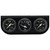 Equus 1-1/2 Dia Triple Gauge Set w/Black Panel E6100