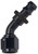Fragola Hose Fitting #16 45 Deg Push Lock Black 204516-BL