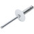 Allstar Performance Lg Hd Rivet 250Pk White Flange Type Alum Mandrel ALL18061