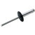 Allstar Performance Lg Hd Rivet 250Pk Black Flange Type Alum Mandrel ALL18063
