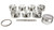 Je Pistons SBC Domed Piston Set 4.155 Bore +3cc 173586