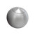 Lokar 2in Shift Knob Solid Round Brushed w/Button SK-6920