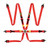 Omp Racing, Inc. First 2 Harness Red Clip In 6 Point DA0-0208-A01-061
