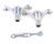 Patriot Exhaust Coated Headers - SBC Tight Tuck H8019-1