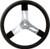 Quickcar Racing Products 17in Steering Wheel Alum Black 68-002