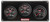 Quickcar Racing Products Redline 2-1 Gauge Panel OP/WT w/Recall Tach 69-2231