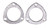 Remflex Exhaust Gaskets 2.5 Dia Collector Gasket Pair 8001