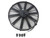 Racing Power Co-Packaged 16In Electric Fan Straight Blade R1206