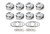 Race Tec Pistons SBF Dome Piston Set 4.030 Bore +12cc 1001330