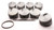 Sportsman Racing Products BBC Flat Top Piston Set 4.320 Bore -3cc 142981