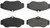 Stoptech Posi-Quiet Ceramic Brake Pads with Hardware 105.0676