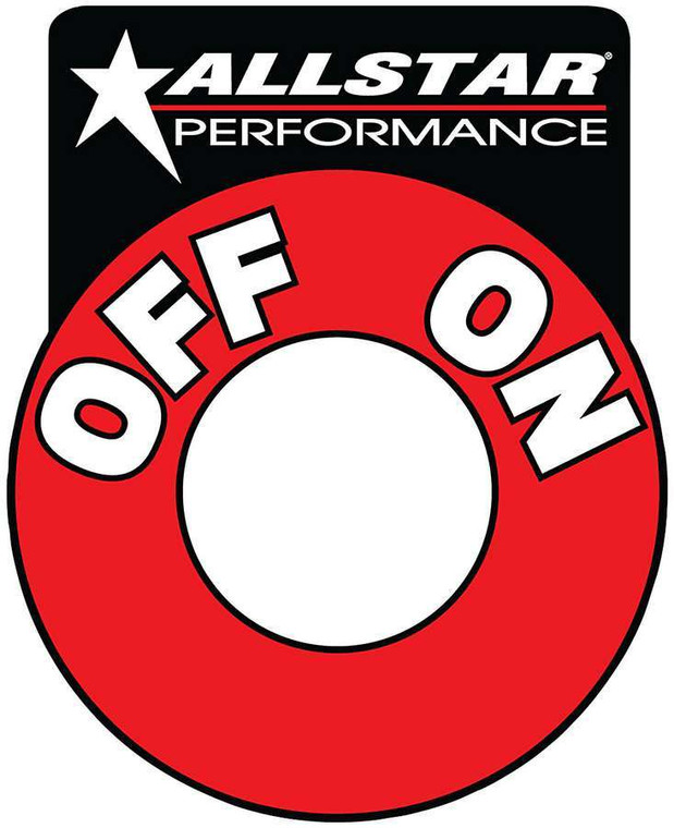 Allstar Performance Repl On/Off Batt Disc Decal ALL99045