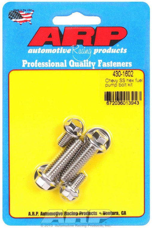 Arp S/S Chevy Fuel Pump Bolt Kit 6pt. 430-1602
