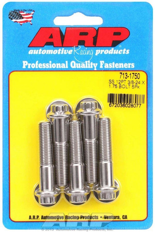 Arp S/S Bolt Kit - 12pt. (5) 3/8-24 x 1.750 713-1750