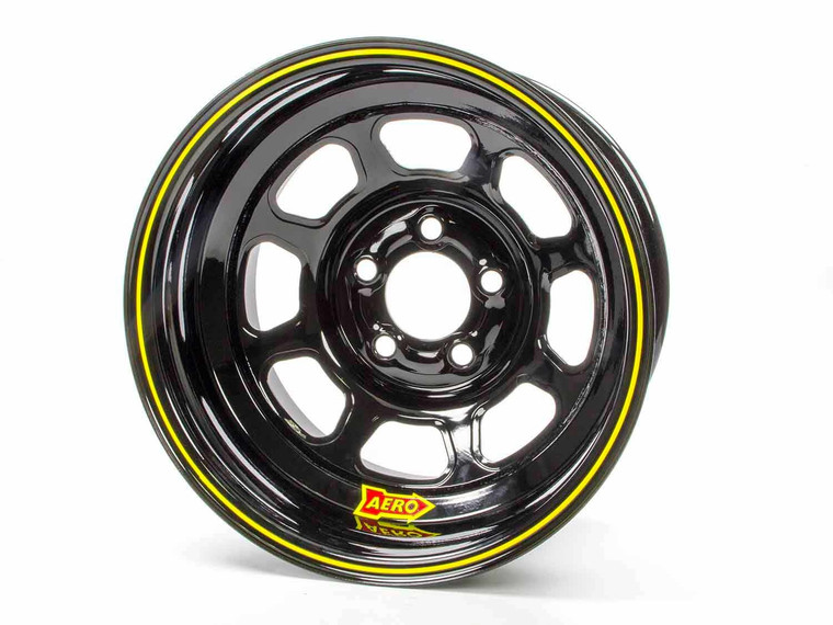 Aero Race Wheels 15x8 2in 5.00 Black Spun Extreme Bead 56-185020