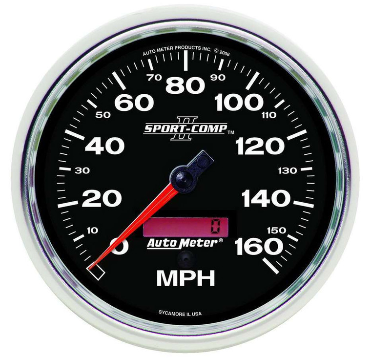 Autometer 5in S/C II In-Dash Speedo 160MPH 3689