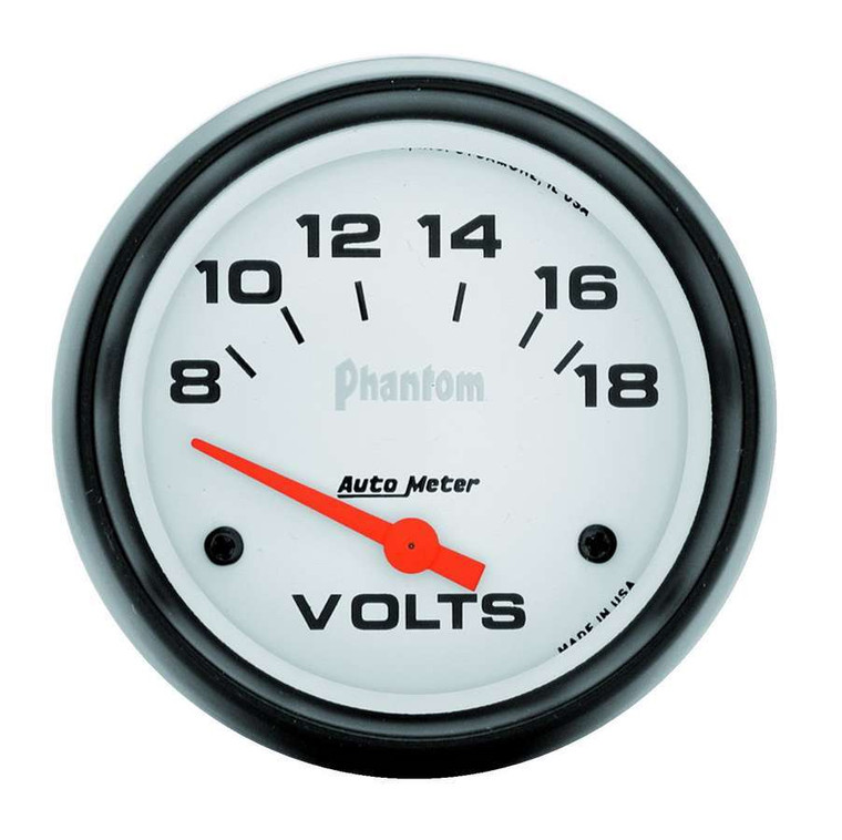 Autometer 2-5/8in Phantom Voltmeter 8-18 Volts 5891