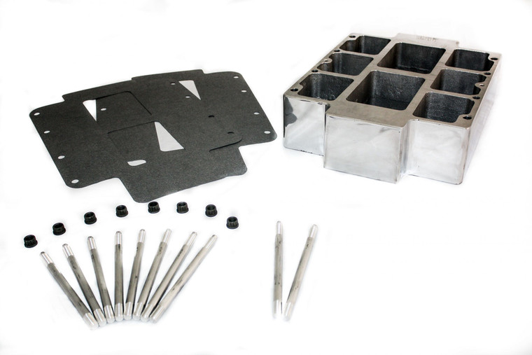 The Blower Shop Blower Manifold Spacer 4in - Polished 5024