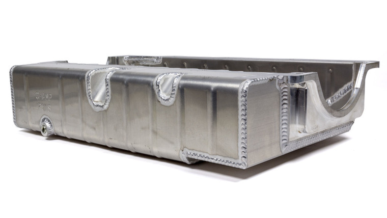 Champ Pans SBC Aluminum Oil Pan - Dry-Sump w/4-1/4 Depth PRO172L3A