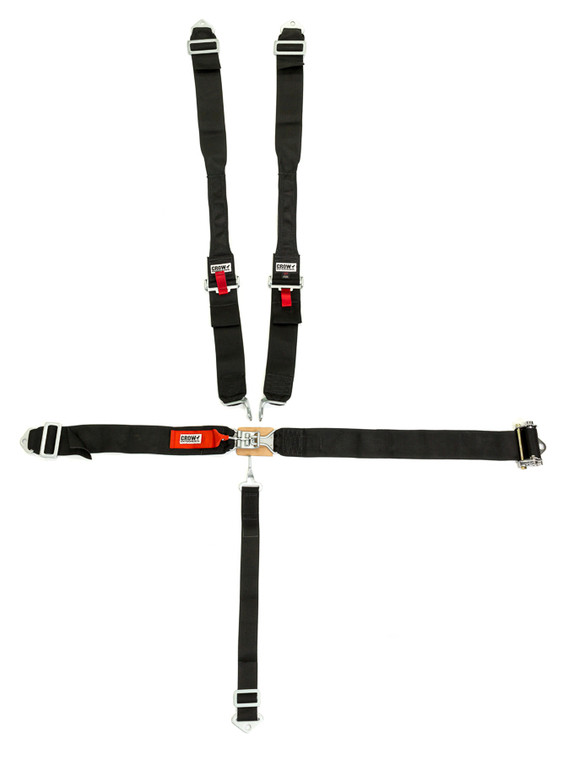 Crow Safety Gear Ratchet Belts 3in Latch And Link Bolt In Black 40074L