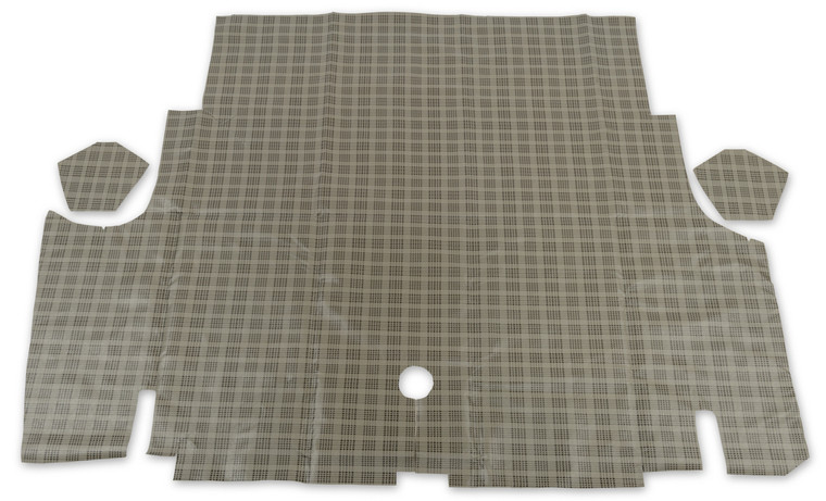 Drake Automotive Group 65-66 Mustang Trunk Mat Plaid TM-FM-CPCV-65P